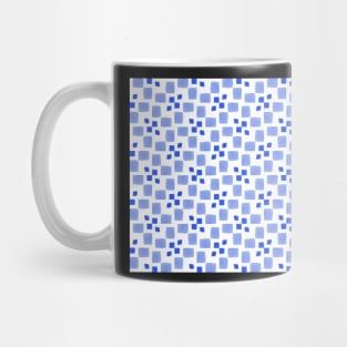 Watercolor Cobalt Blue Diamond Pattern Mug